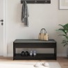Banc d'entrée avec coussin Chêne Noir 103 x 38 x 45 cm 536873536873