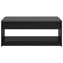 Banc d'entrée avec coussin Chêne Noir 103 x 38 x 45 cm 536873536873