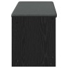 Banc d'entrée avec coussin Chêne Noir 103 x 38 x 45 cm 536873536873