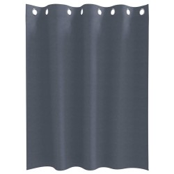 Rideaux occultants avec anneaux 2 pcs Anthracite 140 x 140 cm 536875536875
