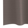 Rideaux occultants avec anneaux 2 pcs Marron foncé 245 x 140 cm 536876536876