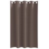 Rideaux occultants avec anneaux 2 pcs Marron foncé 175 x 140 cm 536878536878