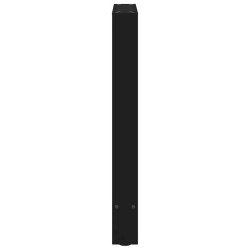 Pieds de table à manger Noir 2 pièces 60 x (72-73) cm Acier 536879536879