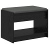 Banc d'entrée avec coussin Chêne Noir 63 x 38 x 45 cm 536880536880