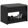 Banc d'entrée avec coussin Chêne Noir 63 x 38 x 45 cm 536880536880