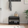 Banc d'entrée avec coussin Chêne Noir 63 x 38 x 45 cm 536880536880