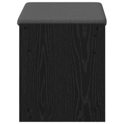Banc d'entrée avec coussin Chêne Noir 63 x 38 x 45 cm 536880536880