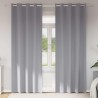 Rideaux occultants avec anneaux 2 pcs Gris clair 225 x 140 cm 536881536881