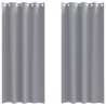 Rideaux occultants avec anneaux 2 pcs Gris clair 225 x 140 cm 536881536881