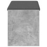 Banc d'entrée avec coussin Gris Béton 83 x 38 x 45 cm 536884536884
