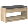 Banc d'entrée avec coussin Chêne Sonoma 83 x 38 x 45 cm 536885536885