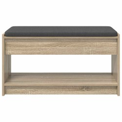 Banc d'entrée avec coussin Chêne Sonoma 83 x 38 x 45 cm 536885536885