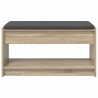 Banc d'entrée avec coussin Chêne Sonoma 83 x 38 x 45 cm 536885536885