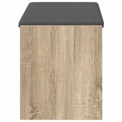 Banc d'entrée avec coussin Chêne Sonoma 83 x 38 x 45 cm 536885536885