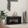 Banc d'entrée avec coussin Chêne Noir 83 x 38 x 45 cm 536886536886