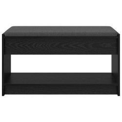 Banc d'entrée avec coussin Chêne Noir 83 x 38 x 45 cm 536886536886