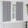 Rideaux occultants avec anneaux 2 pcs Gris clair 175 x 140 cm 536887536887