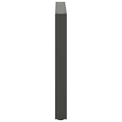 Pieds de table à manger Anthracite 2 pièces 70 x (72-73) cm Acier 536890536890