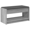 Banc d'entrée avec coussin Gris Sonoma 83 x 38 x 45 cm 536892536892