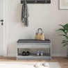 Banc d'entrée avec coussin Gris Sonoma 83 x 38 x 45 cm 536892536892