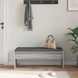 Banc d'entrée avec coussin Gris Sonoma 103 x 38 x 40 cm 536893536893