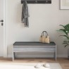 Banc d'entrée avec coussin Gris Sonoma 103 x 38 x 40 cm 536893536893