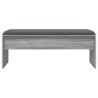 Banc d'entrée avec coussin Gris Sonoma 103 x 38 x 40 cm 536893536893