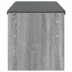 Banc d'entrée avec coussin Gris Sonoma 103 x 38 x 40 cm 536893536893