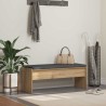 Banc d'entrée avec coussin Chêne artisanal 103 x 38 x 40 cm 536895536895