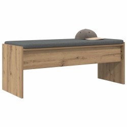 Banc d'entrée avec coussin Chêne artisanal 103 x 38 x 40 cm 536895536895