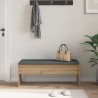 Banc d'entrée avec coussin Chêne artisanal 103 x 38 x 40 cm 536895536895