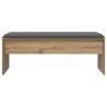Banc d'entrée avec coussin Chêne artisanal 103 x 38 x 40 cm 536895536895