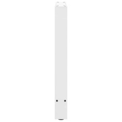 Pieds de table à manger Blanc 2 pièces 60 x (72-73) cm Acier 536896536896