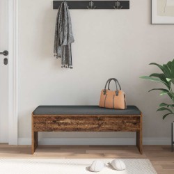Banc d'entrée avec coussin Bois ancien 103 x 38 x 40 cm 536897536897