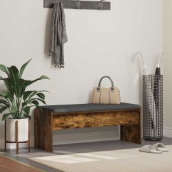 Banc d'entrée avec coussin Chêne fumé 103 x 38 x 40 cm 536898536898