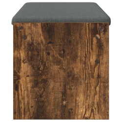 Banc d'entrée avec coussin Chêne fumé 103 x 38 x 40 cm 536898536898