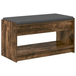Banc d'entrée avec coussin Chêne Fumé 83 x 38 x 45 cm 536899536899