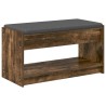 Banc d'entrée avec coussin Chêne Fumé 83 x 38 x 45 cm 536899536899