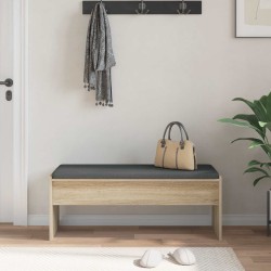 Banc d'entrée avec coussin Chêne Sonoma 103 x 38 x 40 cm 536900536900