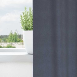 Rideaux occultants avec anneaux 2 pcs Anthracite 225 x 140 cm 536902536902