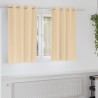 Rideaux occultants avec anneaux 2 pcs Crème 140 x 140 cm 536903536903