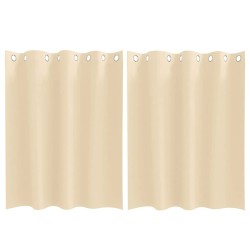 Rideaux occultants avec anneaux 2 pcs Crème 140 x 140 cm 536903536903