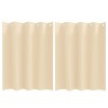 Rideaux occultants avec anneaux 2 pcs Crème 140 x 140 cm 536903536903