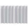 Rideaux occultants avec anneaux 2 pcs Gris pâle 140 x 140 cm 536904536904