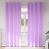 Rideaux occultants avec anneaux 2 pcs Violet 225 x 140 cm 536907536907