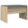 Banc d'entrée avec coussin Chêne Sonoma 63 x 38 x 40 cm 536910536910