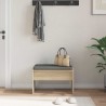 Banc d'entrée avec coussin Chêne Sonoma 63 x 38 x 40 cm 536910536910
