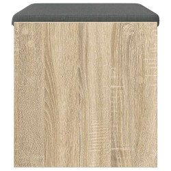 Banc d'entrée avec coussin Chêne Sonoma 63 x 38 x 40 cm 536910536910
