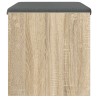 Banc d'entrée avec coussin Chêne Sonoma 63 x 38 x 40 cm 536910536910