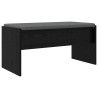 Banc d'entrée avec coussin Chêne noir 83 x 38 x 40 cm 536913536913